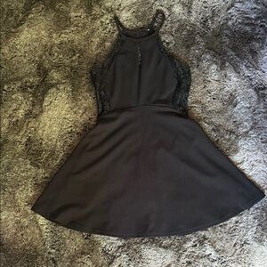 Elegant Black Lace Homecoming Dress